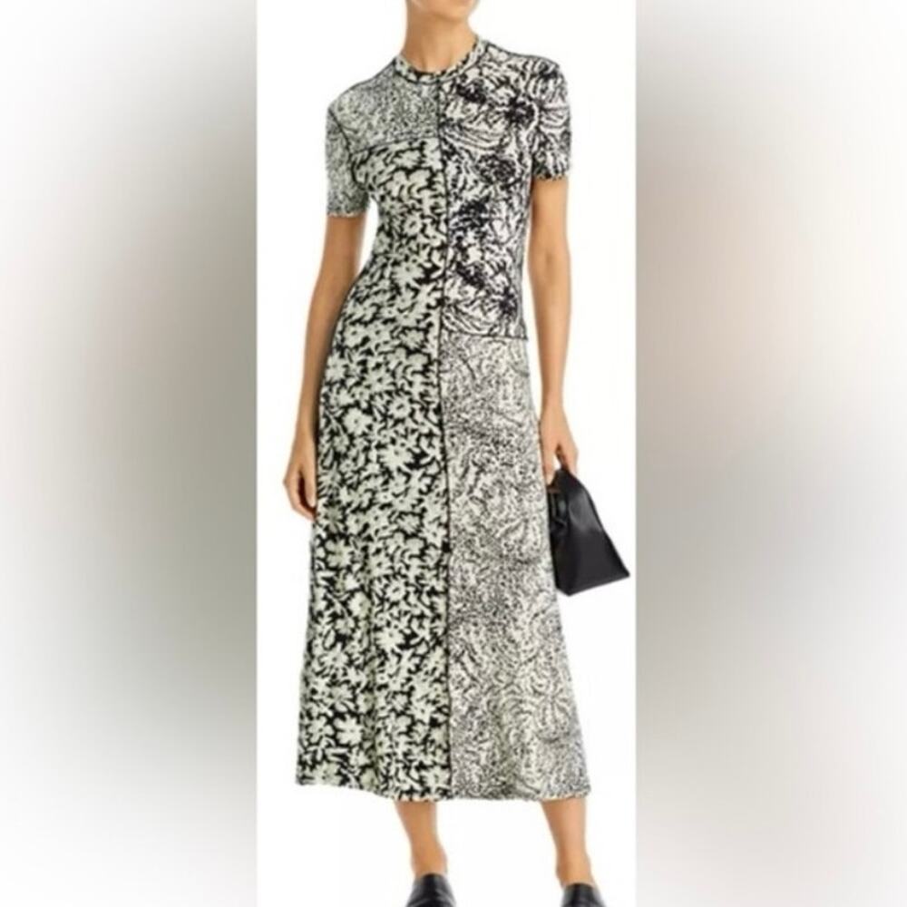 Proenza Schouler White Label Printed Jersey Midi Dress XS